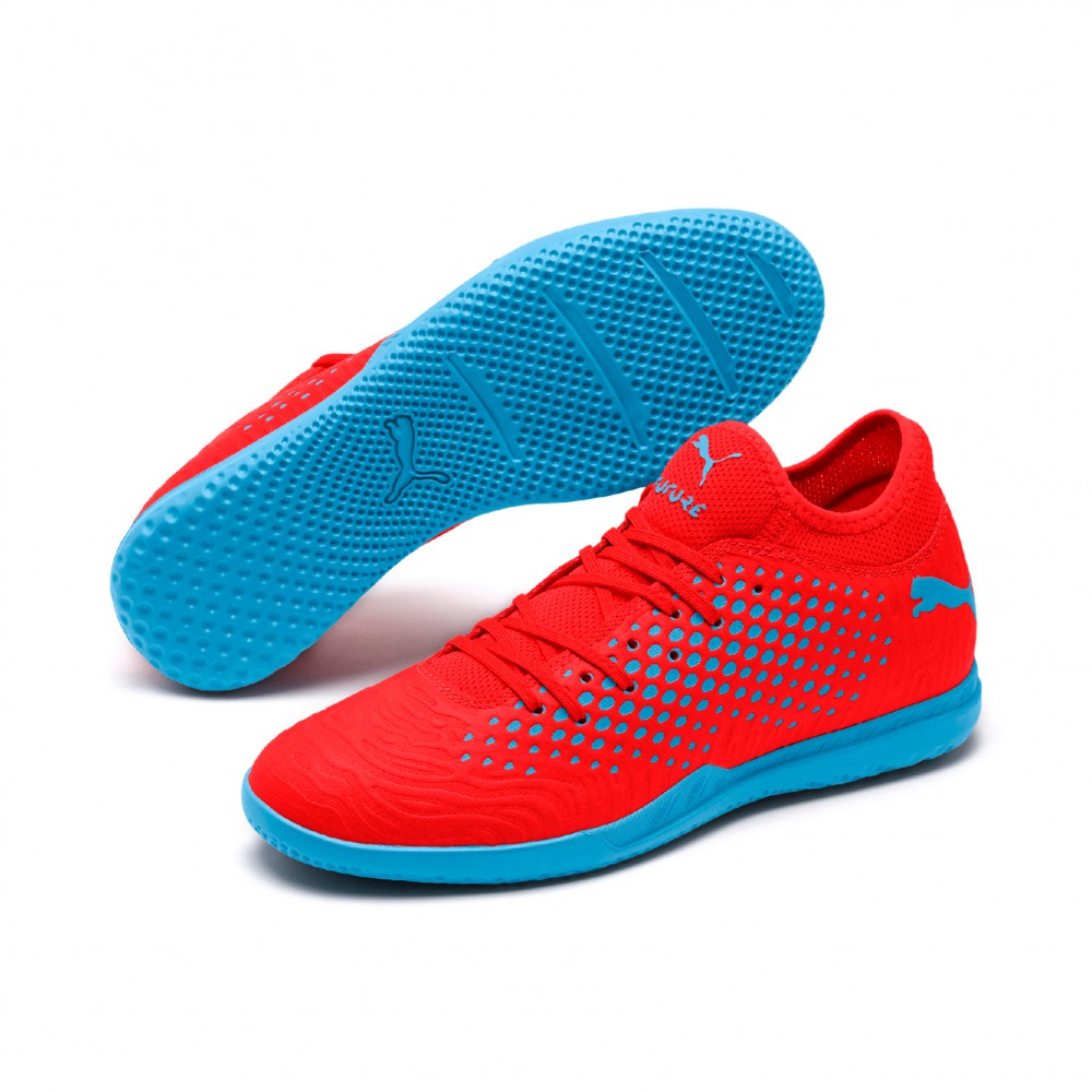 Puma Future 19.4 IT sálová dětská obuv/kopačka červená/modrá