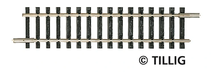 Rovná kolej 83 mm, G2 bez podloží