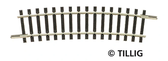 KOLEJ OBLOUKOVÁ R12, R=310 mm/15°