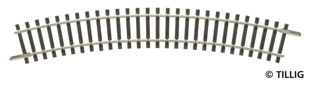 KOLEJ OBLOUKOVÁ R01, R=267 mm/30°