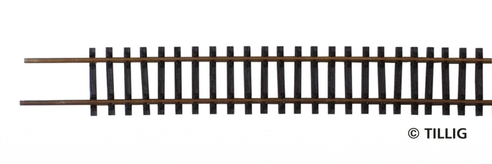 Flexi kolej s dřevěnými pražci 664mm PATINA