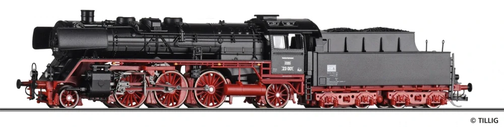 Parní lokomotiva BR 23.001 DR TT