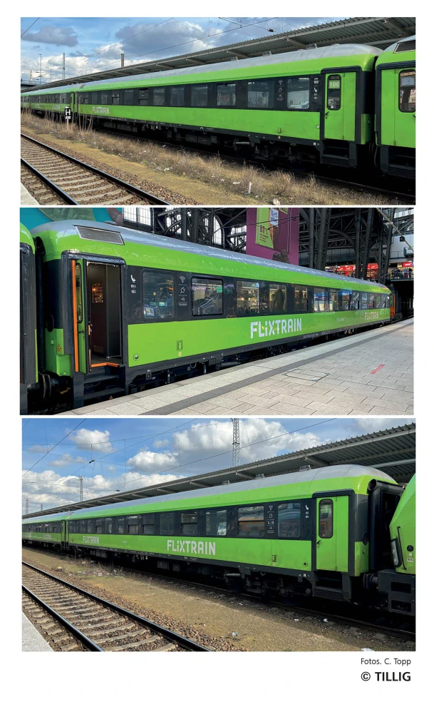 Set osobních vozů  Flixtrain