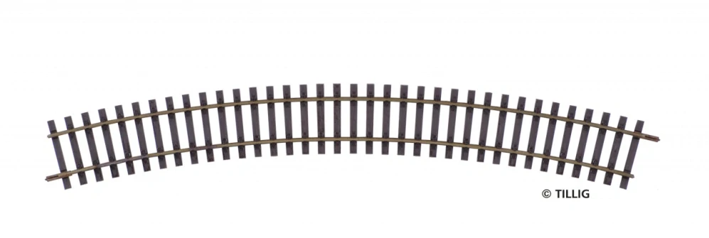 R31 - Oblouková kolej 484 mm/30° H0 Tillig 85143