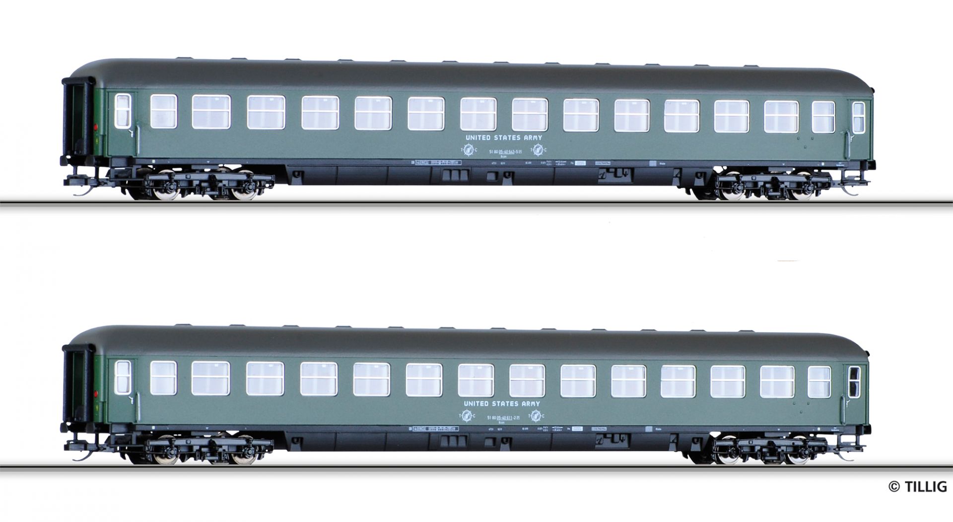Souprava osobních vozů USTC Military Train 1+2