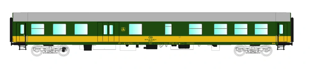 Set vozů Bmee + BDmeer ČSD