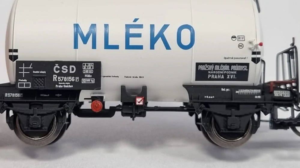 Kotlový vůz MLÉKO ČSD