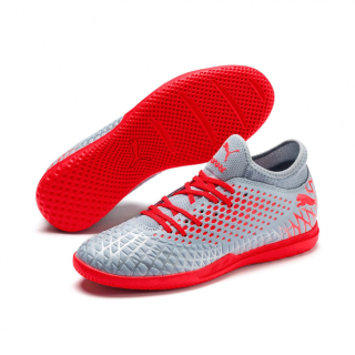Puma Future 4.4 IT pánské sálové kopačky/boty šedá/červená