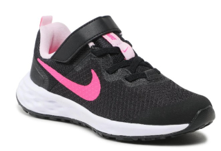 Nike Revolution 6 dětská obuv černá/růžová