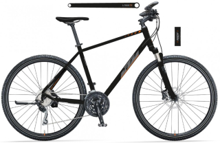 KTM L. Race Crossbike 28" černá mat./oranžová