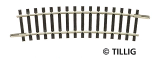 KOLEJ OBLOUKOVÁ R12, R=310 mm/15°