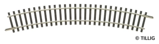KOLEJ OBLOUKOVÁ R01, R=267 mm/30°