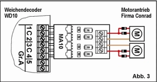 Adaptér motorického přestavníku