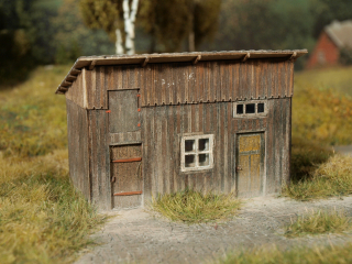 Model Scene Drážní kolna stavebnice TT