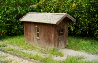 Model Scene Výhybkářský domek úzký TT