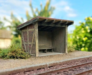 Model Scene Hrázděná čekárna TT