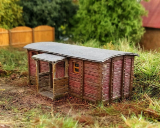 Model Scene Zahradní domek vagón nákladní TT